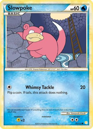 Slowpoke 081 HeartGold SoulSilver - Common