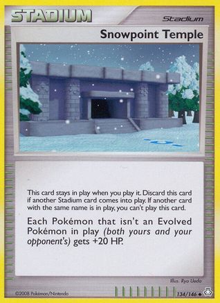 Snowpoint Temple - Reverse Holofoil Legends Awakened - Uncommon