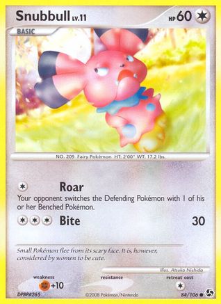 Snubbull - Reverse Holofoil Great Encounters - Common