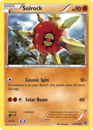 Solrock - Reverse Holofoil XY Base Set - Uncommon