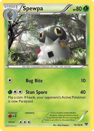 Spewpa - Reverse Holofoil XY Base Set - Uncommon