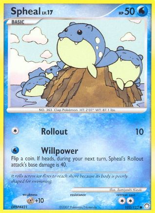 Spheal 102 - Reverse Holofoil Mysterious Treasures - Common
