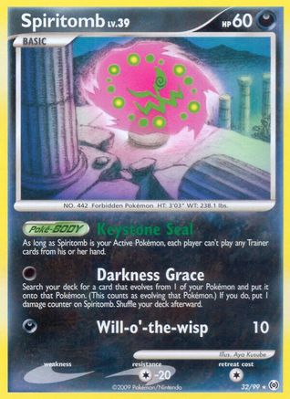 Spiritomb 032 - Reverse Holofoil Arceus - Rare