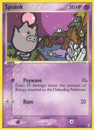 Spoink 062 Crystal Guardians - Common