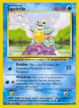 Squirtle 095 - Reverse Holofoil Legendary Collection - Common