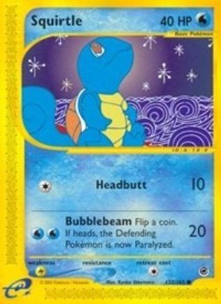 Squirtle (132) 132 - Reverse Holofoil Expedition - Common