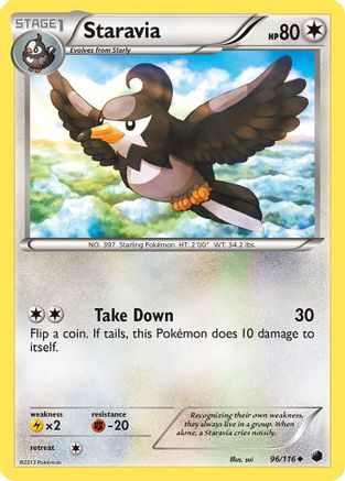 Staravia - Reverse Holofoil Plasma Freeze - Uncommon