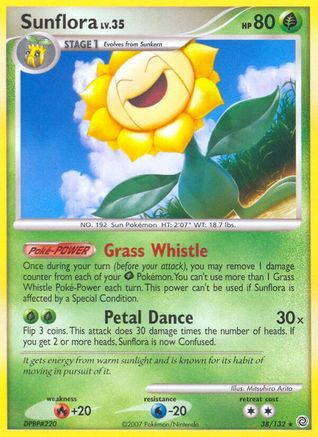 Sunflora - Reverse Holofoil Secret Wonders - Rare