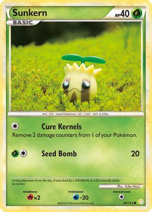 Sunkern 085 - Reverse Holofoil HeartGold SoulSilver - Common