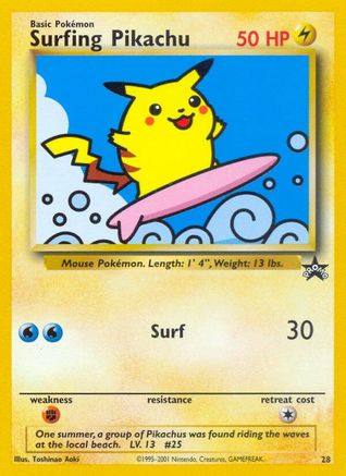 Surfing Pikachu 028 WoTC Promo - Promo