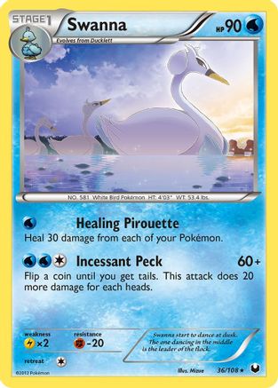 Swanna - Reverse Holofoil Dark Explorers - Rare