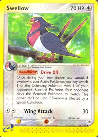 Swellow/109 Ruby and Sapphire - Uncommon