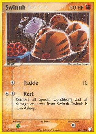Swinub 079 - Reverse Holofoil Team Rocket Returns - Common