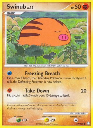Swinub - Reverse Holofoil Stormfront - Common