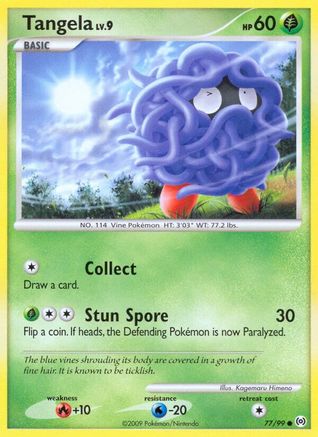 Tangela (77) 077 - Reverse Holofoil Arceus - Common