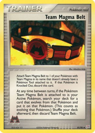 Team Magma Belt - Reverse Holofoil Team Magma vs Team Aqua - Uncommon