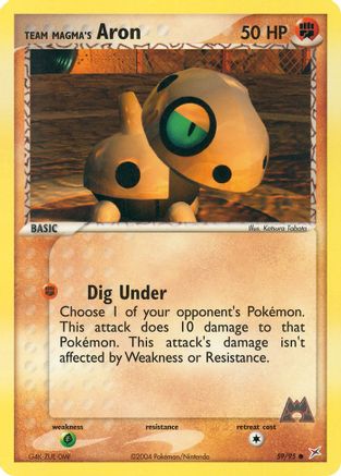 Team Magma's Aron - 59/95/95 Team Magma vs Team Aqua - Common