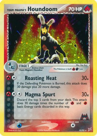 Team Magma's Houndoom - 10/95/95 - Holofoil Team Magma vs Team Aqua - Holo Rare