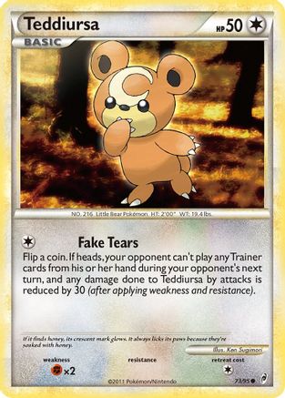 Teddiursa 073 - Reverse Holofoil Call of Legends - Common