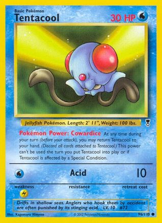 Tentacool 096 - Reverse Holofoil Legendary Collection - Common