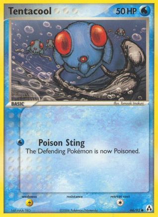 Tentacool 066 - Reverse Holofoil Legend Maker - Common