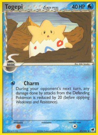 Togepi (Delta Species) Dragon Frontiers - Uncommon