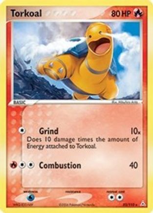 Torkoal - Reverse Holofoil Holon Phantoms - Rare