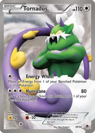 Tornadus (98 Full Art) 098 - Holofoil Emerging Powers - Ultra Rare