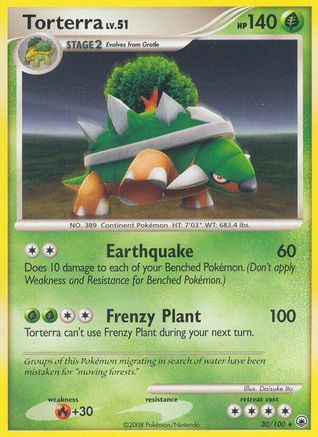 Torterra - Reverse Holofoil Majestic Dawn - Rare