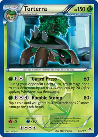 Torterra (Team Plasma) Plasma Storm - Rare
