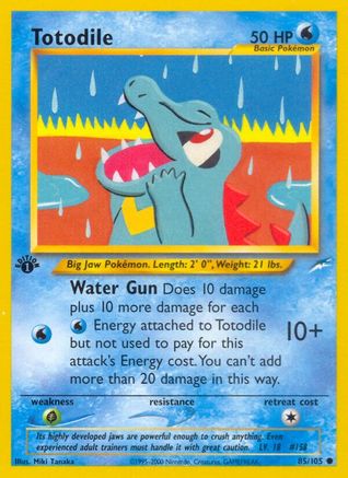 Totodile 085 - 1st Edition Neo Destiny - Common