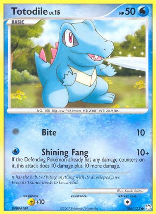 Totodile 106 Mysterious Treasures - Common