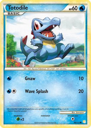 Totodile 086 HeartGold SoulSilver - Common