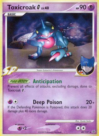 Toxicroak G Platinum - Rare