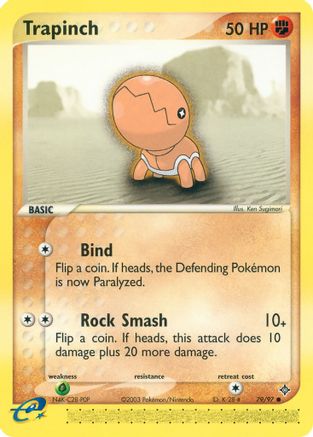 Trapinch - 79/97/97 - Reverse Holofoil Dragon - Common