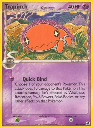 Trapinch 069/101 - Reverse Holofoil Dragon Frontiers - Common