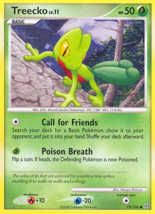 Treecko 079 - Reverse Holofoil Stormfront - Common