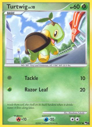 Turtwig 017 - Holofoil POP Series 6 - Common