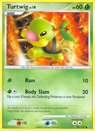 Turtwig 101 - Reverse Holofoil Platinum - Common