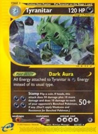 Tyranitar (66) - Reverse Holofoil Expedition - Rare