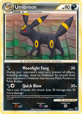 Umbreon 010 - Holofoil Undaunted - Holo Rare