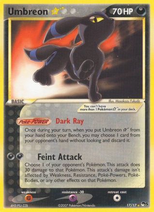 Umbreon Star POP Series 5 - Ultra Rare