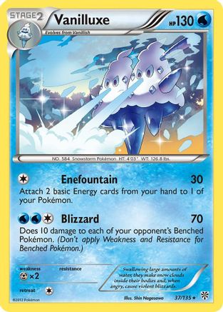 Vanilluxe - Reverse Holofoil Plasma Storm - Rare