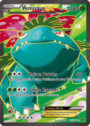 Venusaur EX (141 Full Art) 141 - Holofoil XY Base Set - Ultra Rare