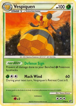 Vespiquen - Reverse Holofoil Undaunted - Rare