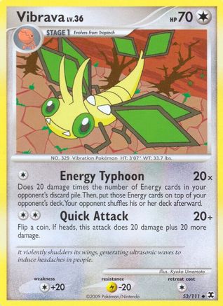 Vibrava - Reverse Holofoil Rising Rivals - Uncommon