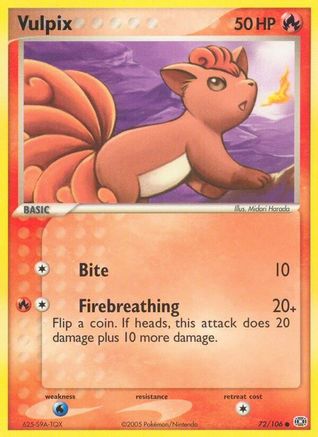 Vulpix 072 Emerald - Common