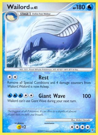 Wailord Supreme Victors - Rare