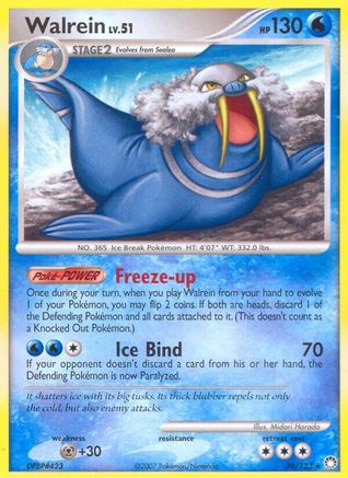 Walrein - Reverse Holofoil Mysterious Treasures - Rare