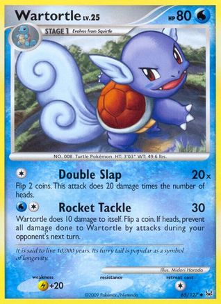 Wartortle - Reverse Holofoil Platinum - Uncommon